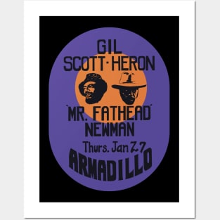 Gil Scott-Heron and Mr. Fathead Newmann at Armadillo - Funk Posters and Art